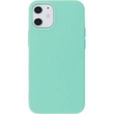 Coque iPhone 12 mini - Silicone Mat - Turquoise