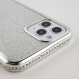 Coque iPhone 12 Pro Max - Bumper Diamond strass - Argent