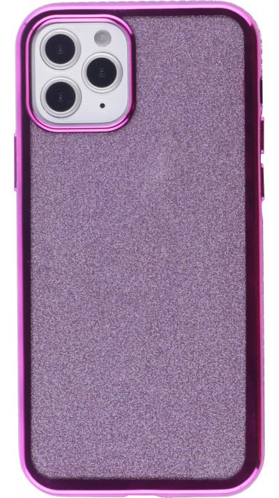 Coque iPhone 12 Pro Max - Bumper Diamond strass - Violet