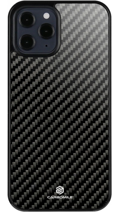 Coque iPhone 12 / 12 Pro - Carbomile fibre de carbone