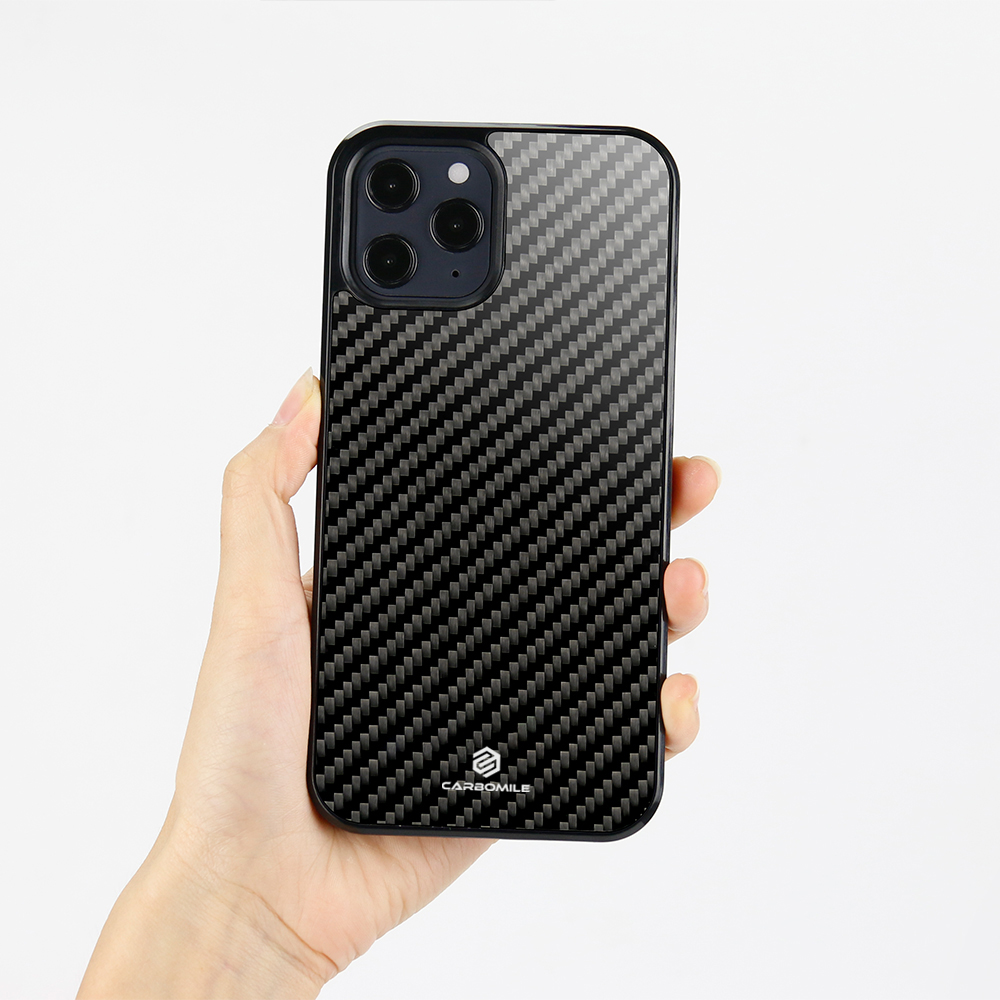 Hülle iPhone 12 mini - Carbomile Carbon Fiber