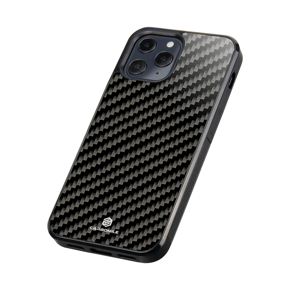 Hülle iPhone 12 Pro Max - Carbomile Carbon Fiber