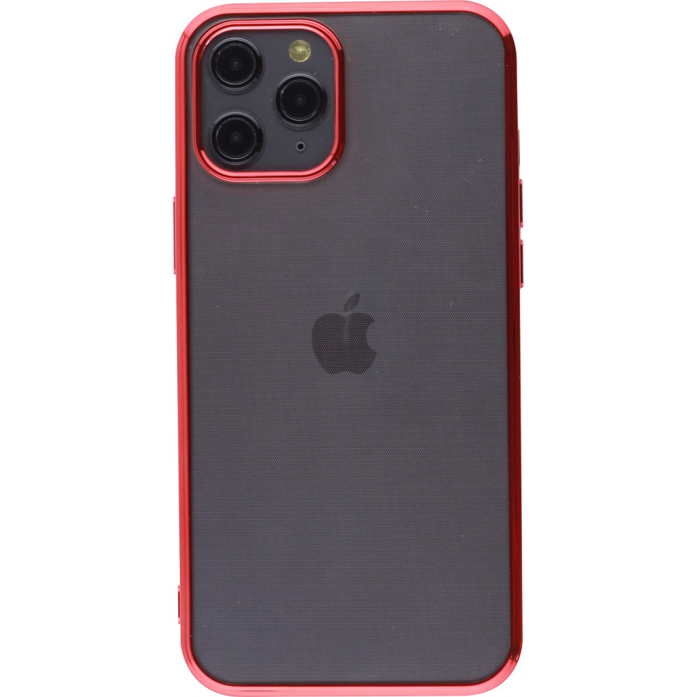 Coque iPhone 12 Pro Max - Electroplate - Rouge