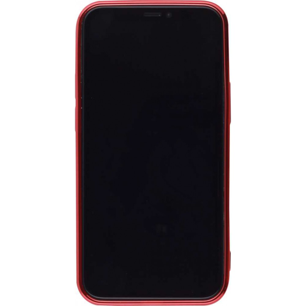 Coque iPhone 12 Pro Max - Electroplate - Rouge