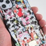 Coque iPhone 12 Pro Max - Fashion Strass Collage - Argent