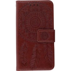 Coque Samsung Galaxy S21 5G - Flip Dreamcatcher - Brun