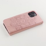 Hülle iPhone 12 Pro Max - Flip Dreamcatcher hell- Rosa