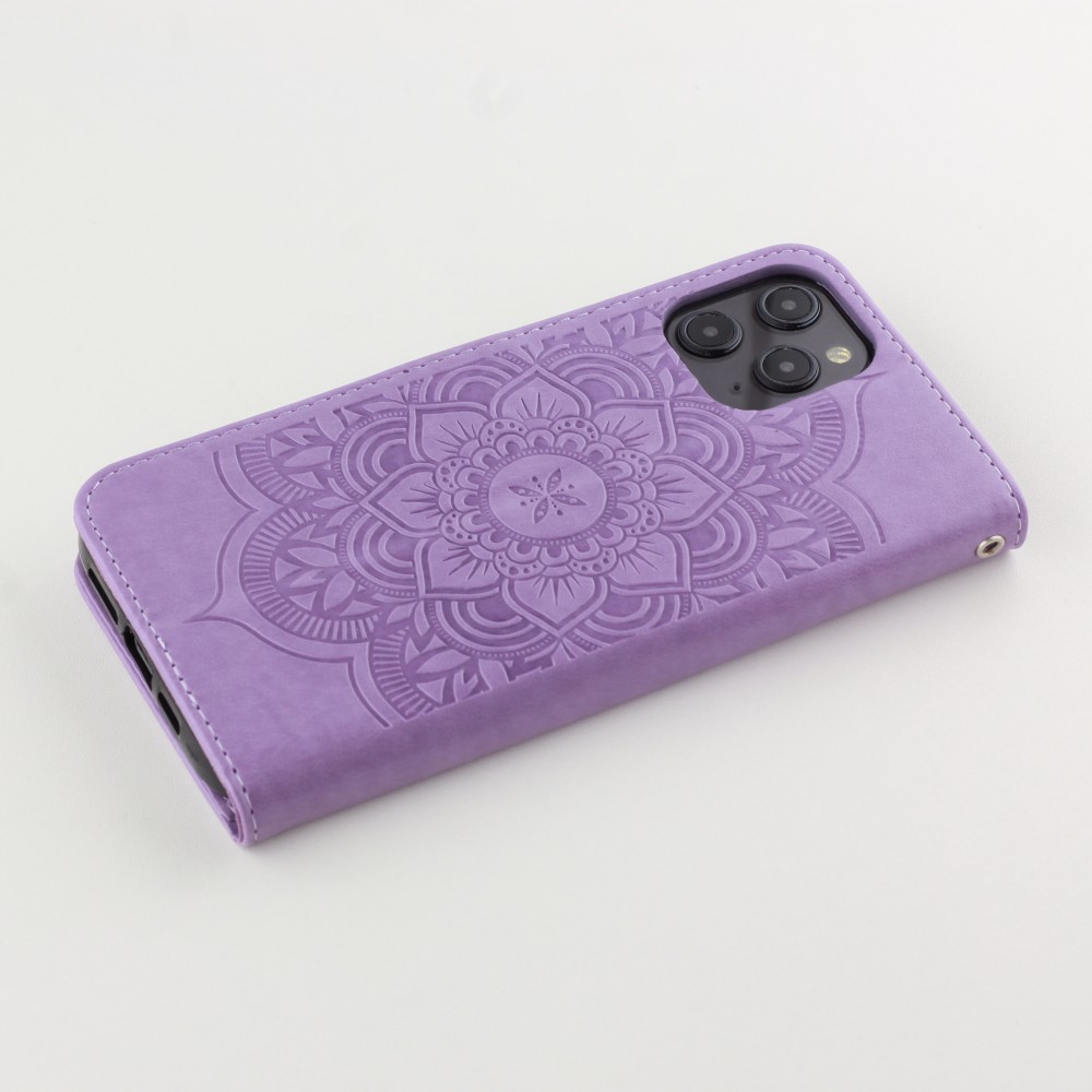 Hülle Samsung Galaxy S21 5G - Flip Dreamcatcher - Violett