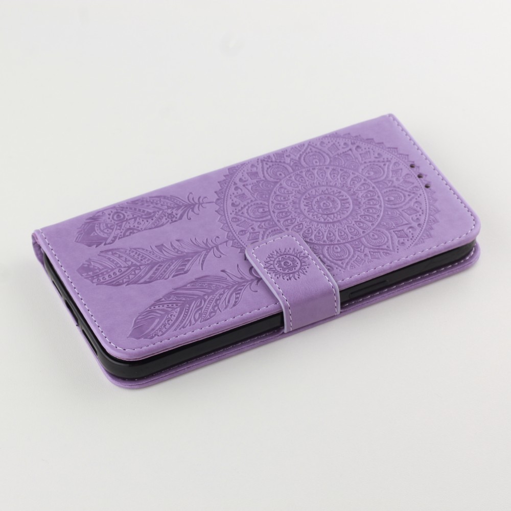 Hülle Samsung Galaxy S21 5G - Flip Dreamcatcher - Violett