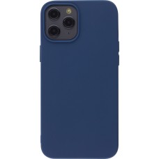 Hülle iPhone 12 Pro Max - Silikon Mat dunkelblau