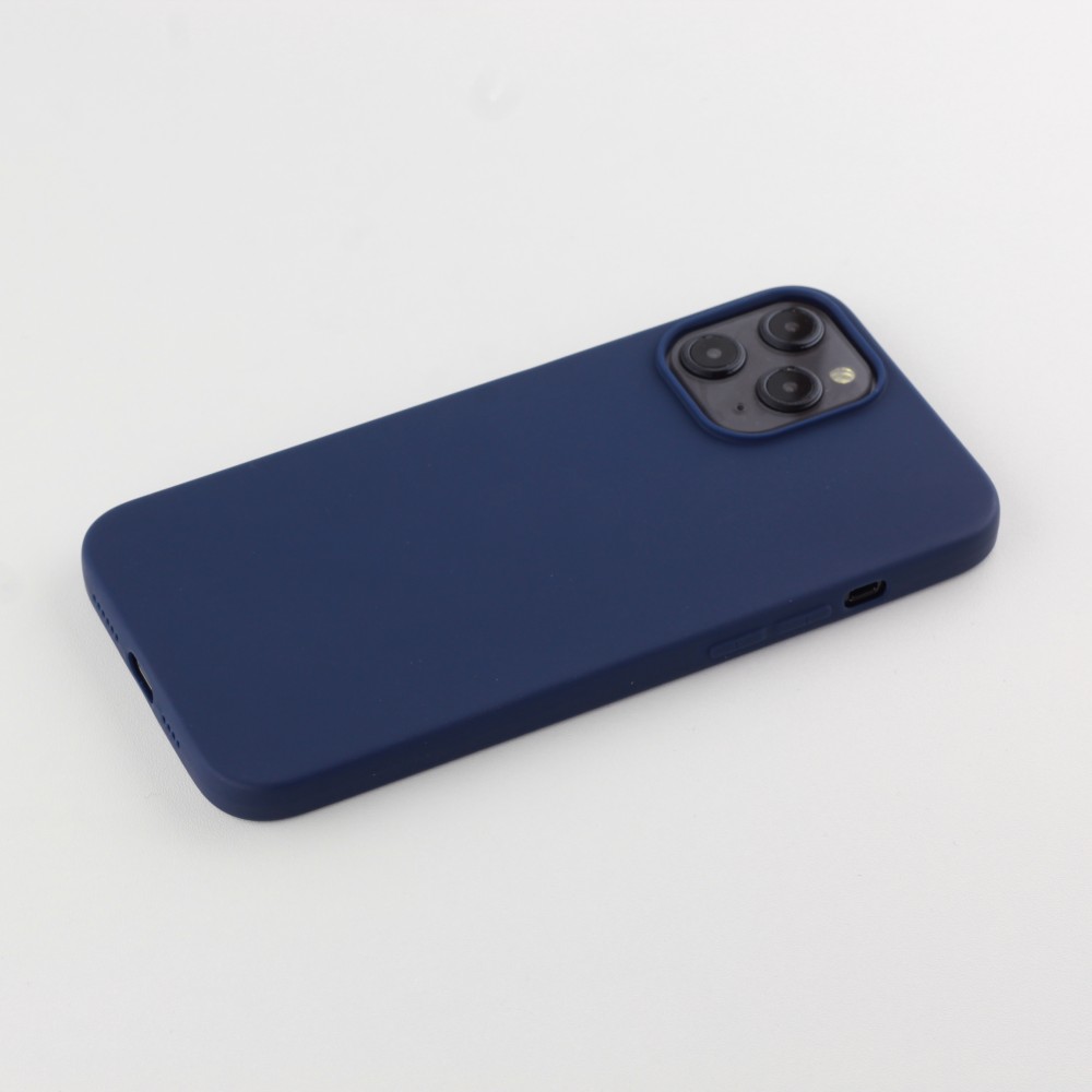 Coque iPhone 12 Pro Max - Silicone Mat - Bleu foncé