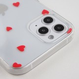 Coque iPhone 12 Pro Max - Gel petit coeur - Rouge