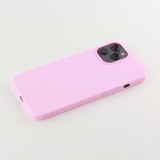 Coque iPhone 12 Pro Max - Silicone Mat - Rose foncé