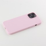 Coque iPhone 12 Pro Max - Silicone Mat - Rose clair