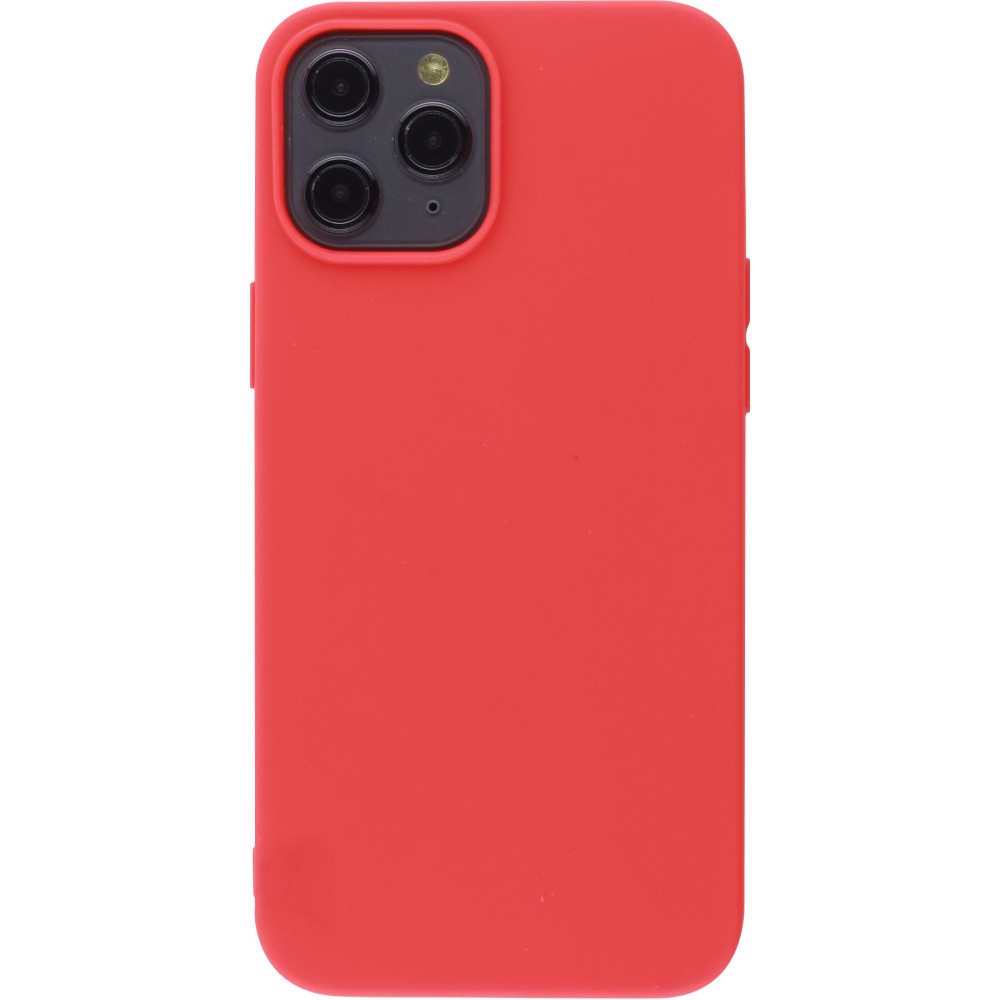 Coque iPhone 12 Pro Max - Silicone Mat - Rouge