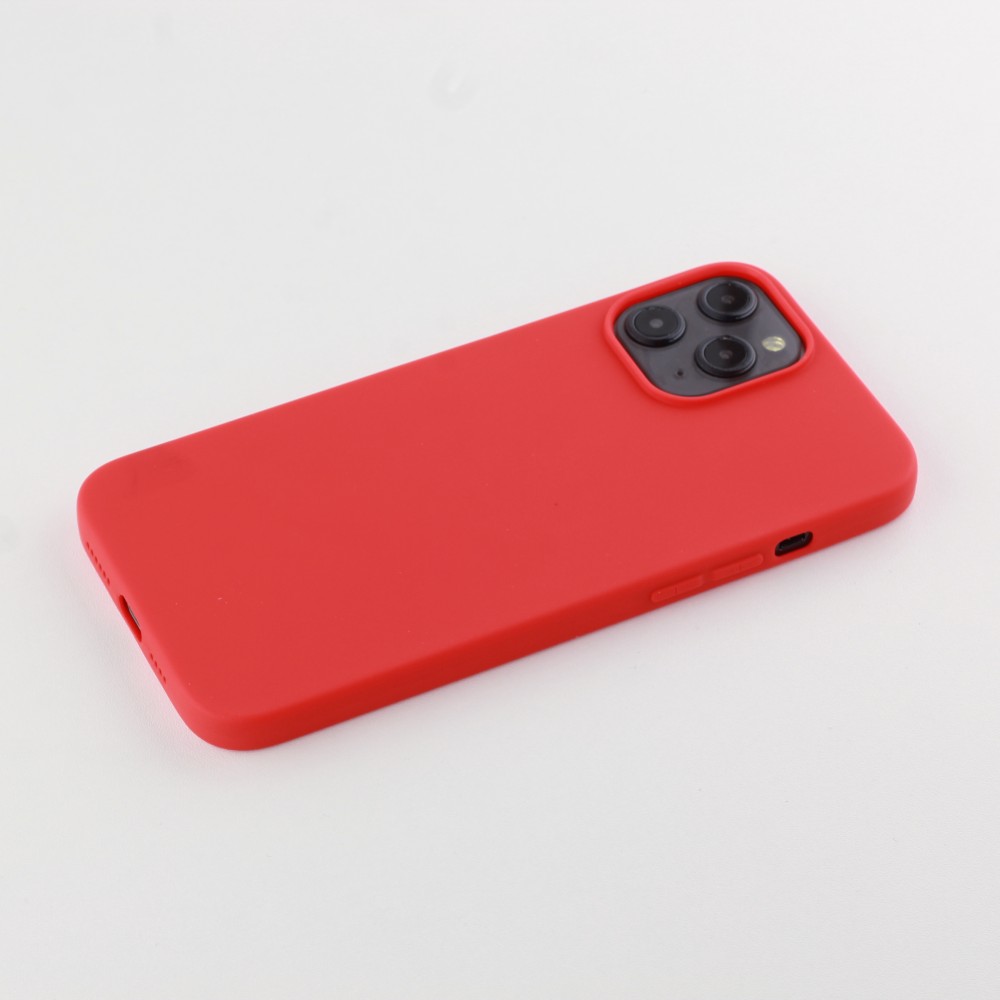 Coque iPhone 12 Pro Max - Silicone Mat - Rouge