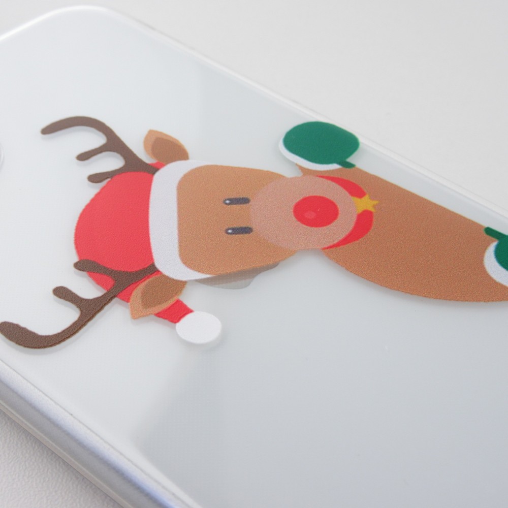 Coque iPhone 12 Pro Max - Gel transparent Noël renne