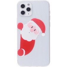 Coque iPhone 12 Pro Max - Gel transparent Noël santa