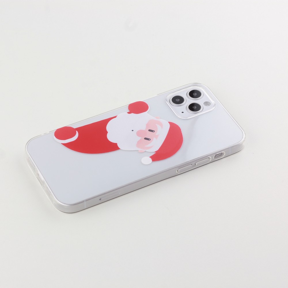 Coque iPhone 12 Pro Max - Gel transparent Noël santa