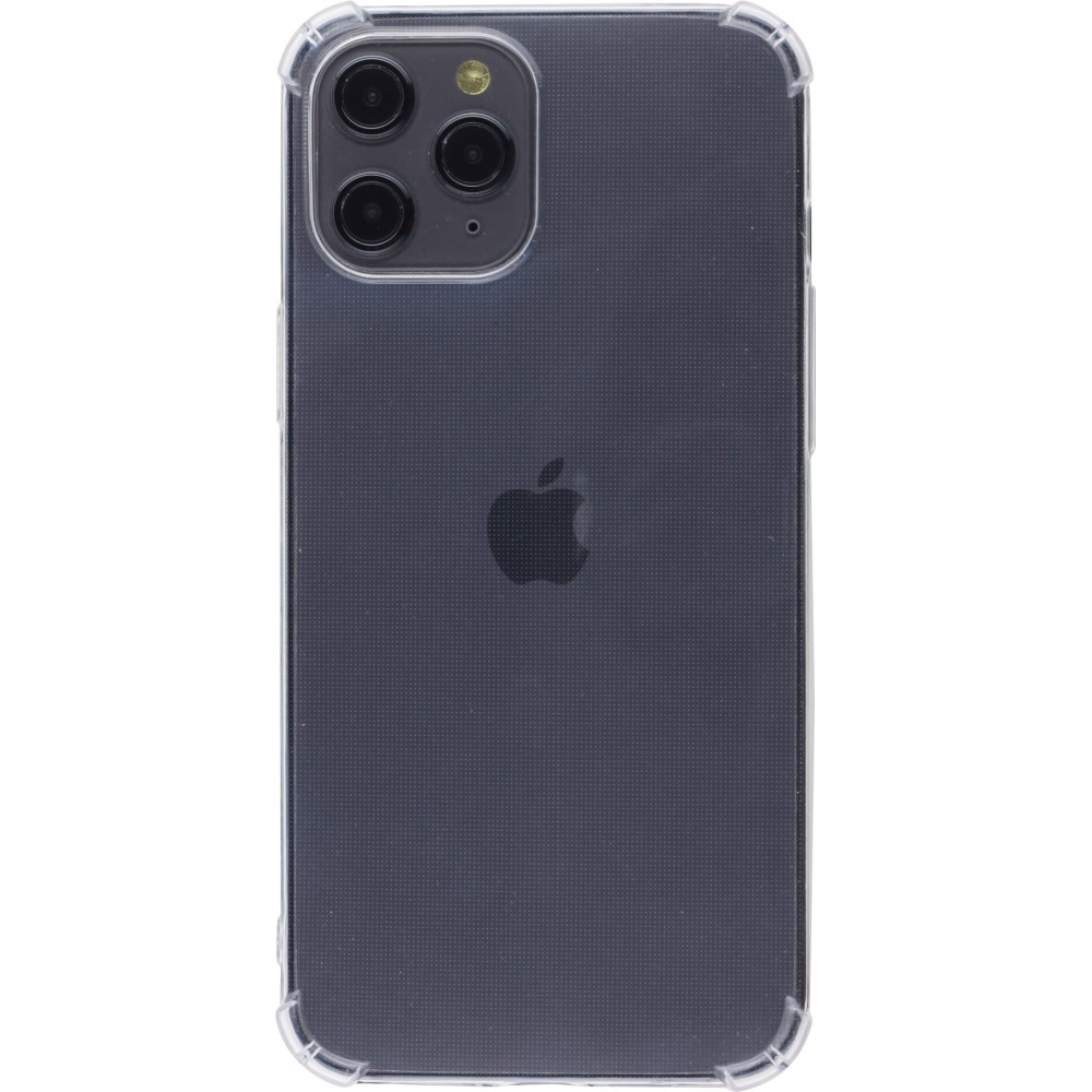 Hülle iPhone 12 Pro Max - Gummi Transparent Gel Bumper mit extra Schutz für Ecken Antischock