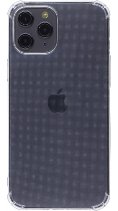 Hülle iPhone 12 Pro Max - Gummi Transparent Gel Bumper mit extra Schutz für Ecken Antischock