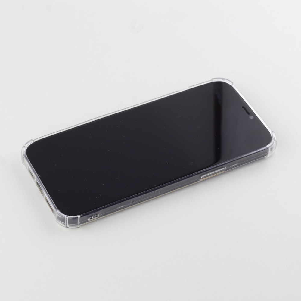 Hülle iPhone 12 Pro Max - Gummi Transparent Gel Bumper mit extra Schutz für Ecken Antischock