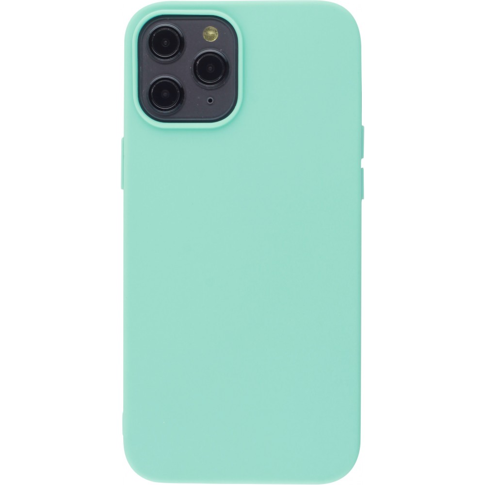 Coque iPhone 12 Pro Max - Silicone Mat - Turquoise