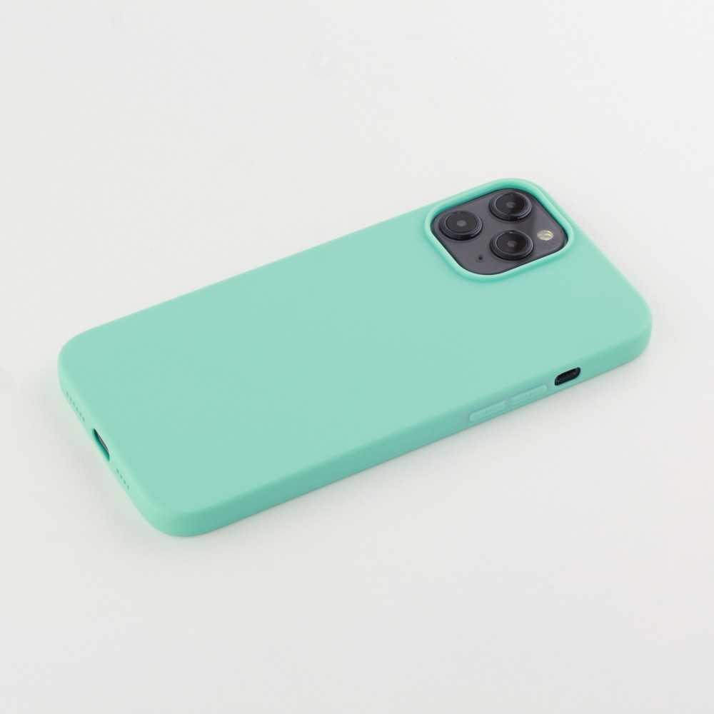 Coque iPhone 12 Pro Max - Silicone Mat - Turquoise