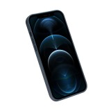Coque iPhone 12 Pro Max - Qialino cuir véritable (compatible MagSafe) - Bleu