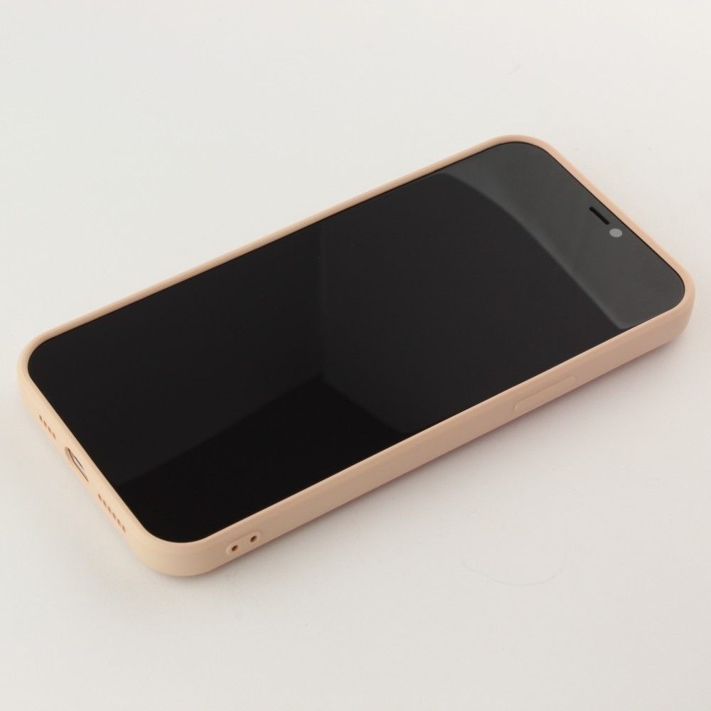 Coque iPhone 12 Pro Max - Soft Touch avec anneau - Rose