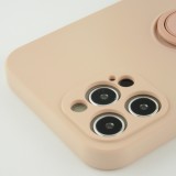Coque iPhone 12 Pro Max - Soft Touch avec anneau - Rose