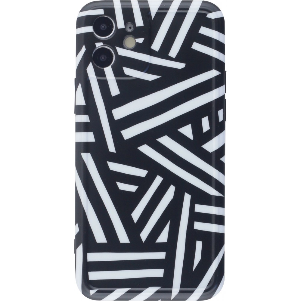 Hülle iPhone 12 - Silikon Zebrastreifen 