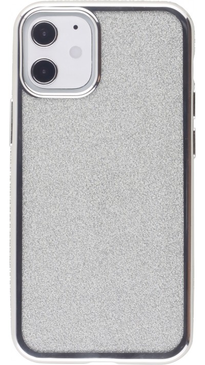 Coque iPhone 12 mini - Bumper Diamond strass - Argent