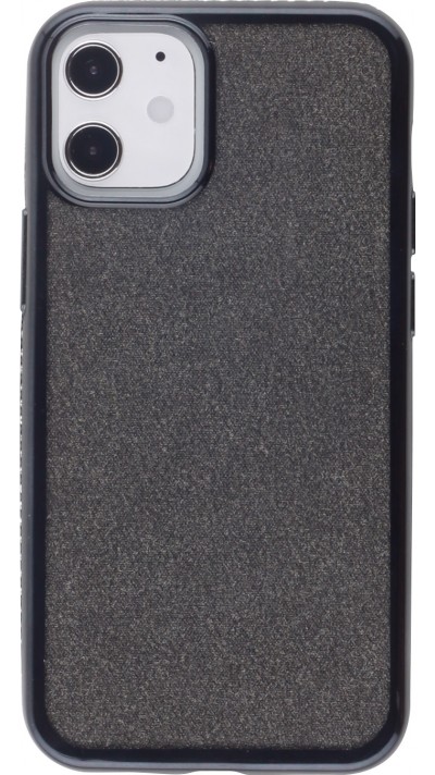 Hülle iPhone 12 / 12 Pro - Bumper Diamond strass - Schwarz