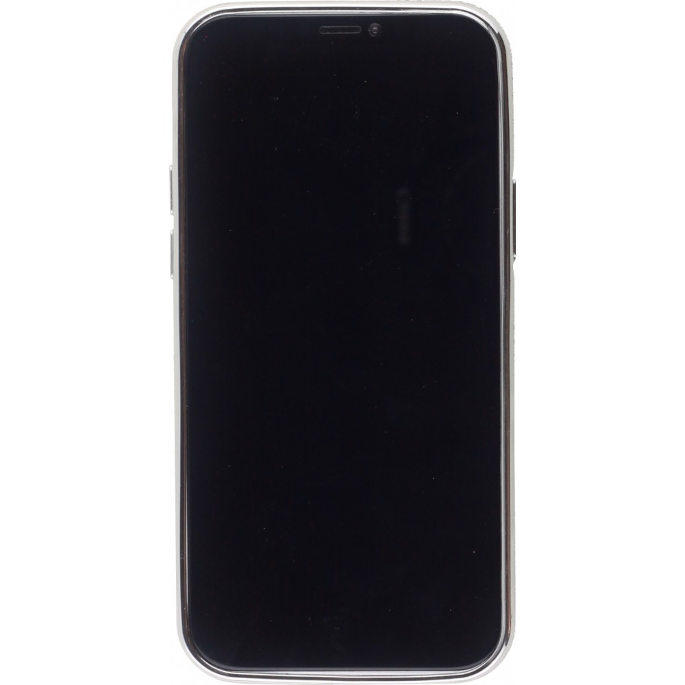 Coque iPhone 12 mini - Bumper Diamond strass - Noir