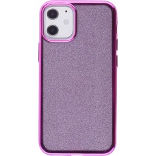 Coque iPhone 12 / 12 Pro - Bumper Diamond strass - Violet