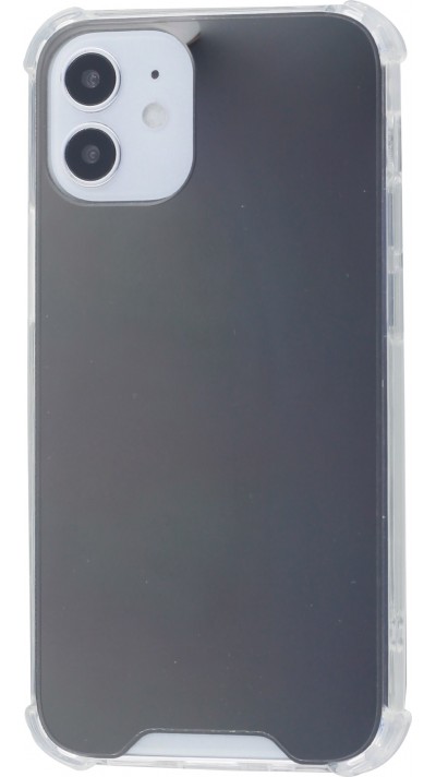 Coque iPhone 12 mini - Bumper Miroir - Noir