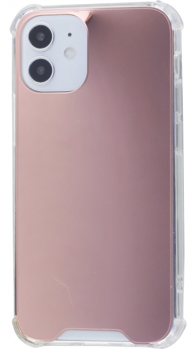 Coque iPhone 12 mini - Bumper Miroir - Rose