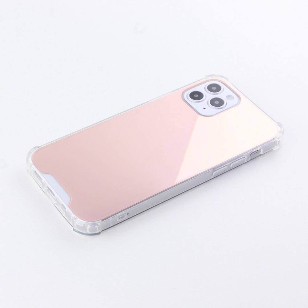 Coque iPhone 12 mini - Bumper Miroir - Rose