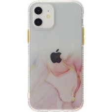 Coque iPhone 12 mini - Clear Bumper gradient paint - Rose