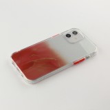Hülle iPhone 12 mini - Clear Bumper Gradient Farbe - Rot