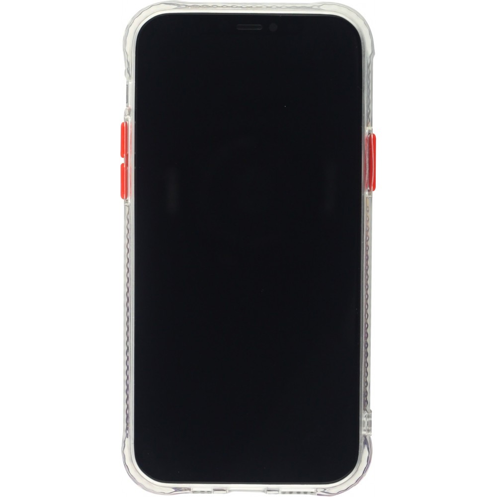 Coque iPhone 12 mini - Clear Bumper gradient paint - Violet