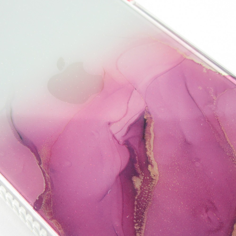 Hülle iPhone 12 mini - Clear Bumper Gradient Farbe - Violett