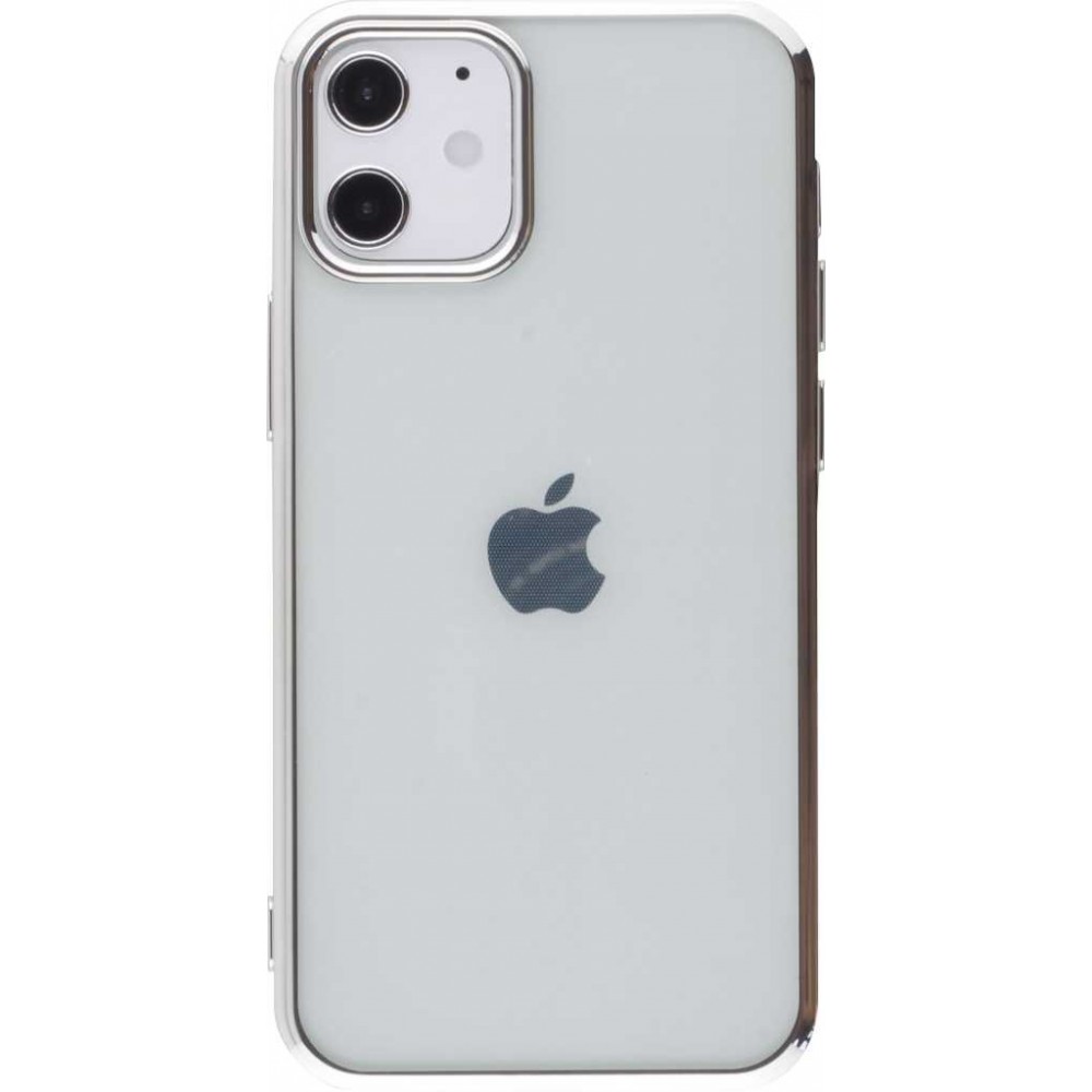 Hülle iPhone 12 mini - Electroplate - Silber