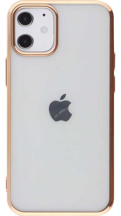 Coque iPhone 12 / 12 Pro - Electroplate - Or