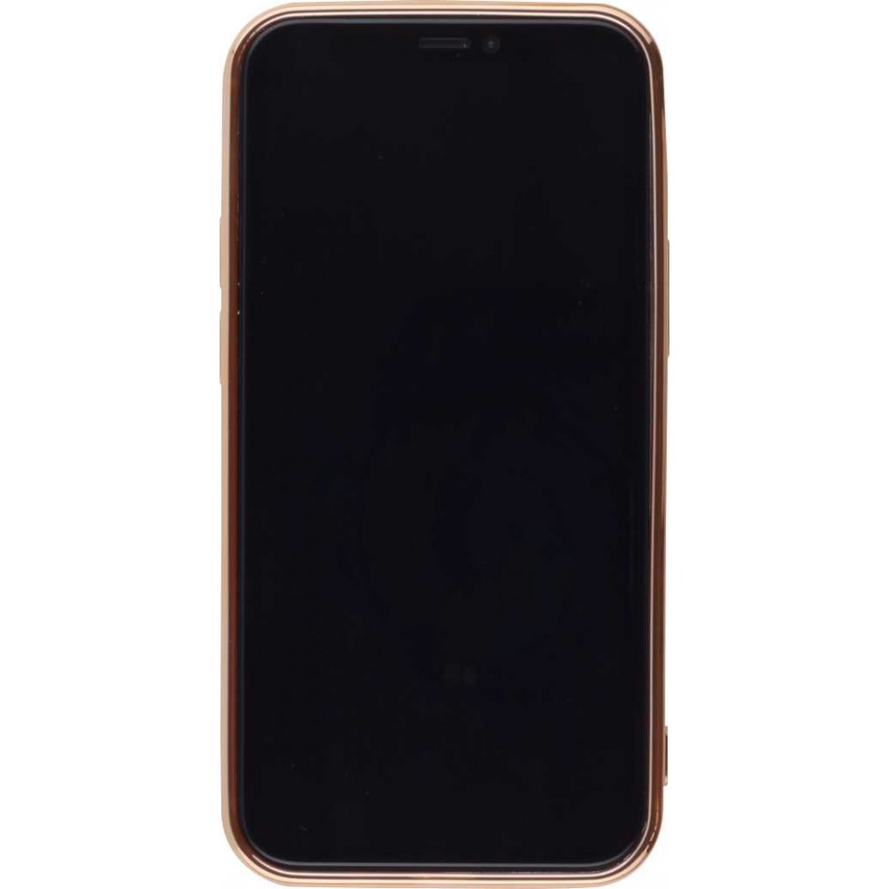 Hülle iPhone 12 / 12 Pro - Electroplate - Gold