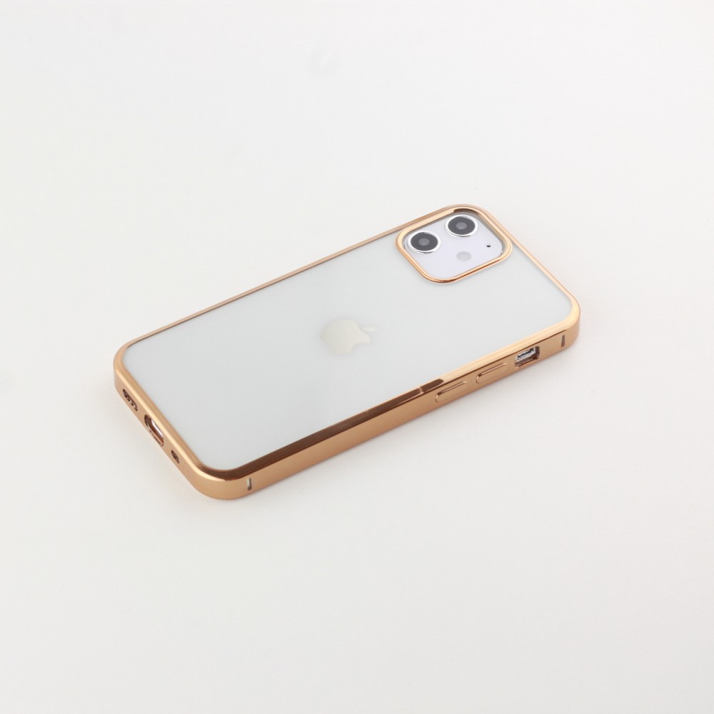 Coque iPhone 12 mini - Electroplate - Or