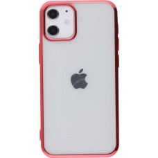 Coque iPhone 12 / 12 Pro - Electroplate - Rouge