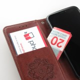 Hülle iPhone 12 mini - Flip Dreamcatcher - Braun