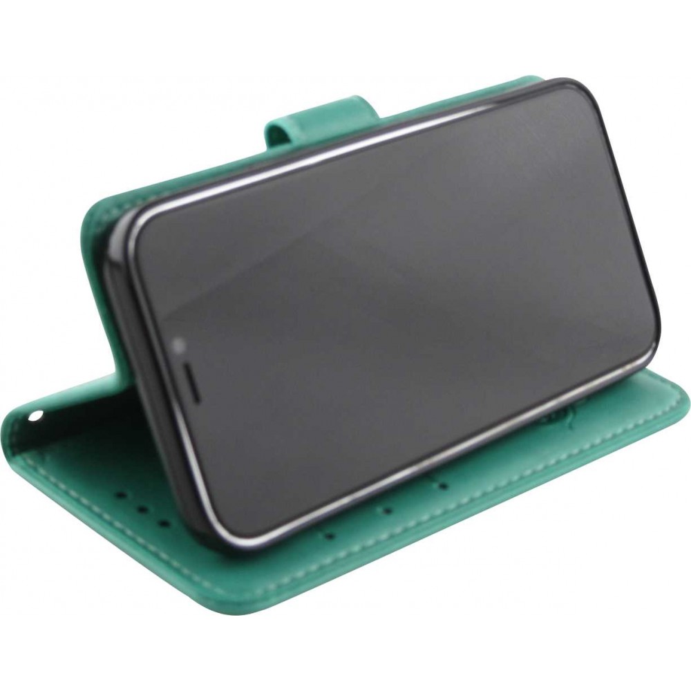 Hülle iPhone 12 mini - Flip Dreamcatcher - Mintgrün